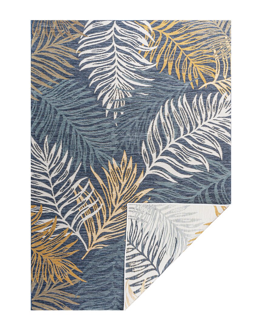 Jonathan Y Calypso Coastal Casual Palm Frond Reversible Machine-washable  Indoor/outdoor Area Rug In Cream