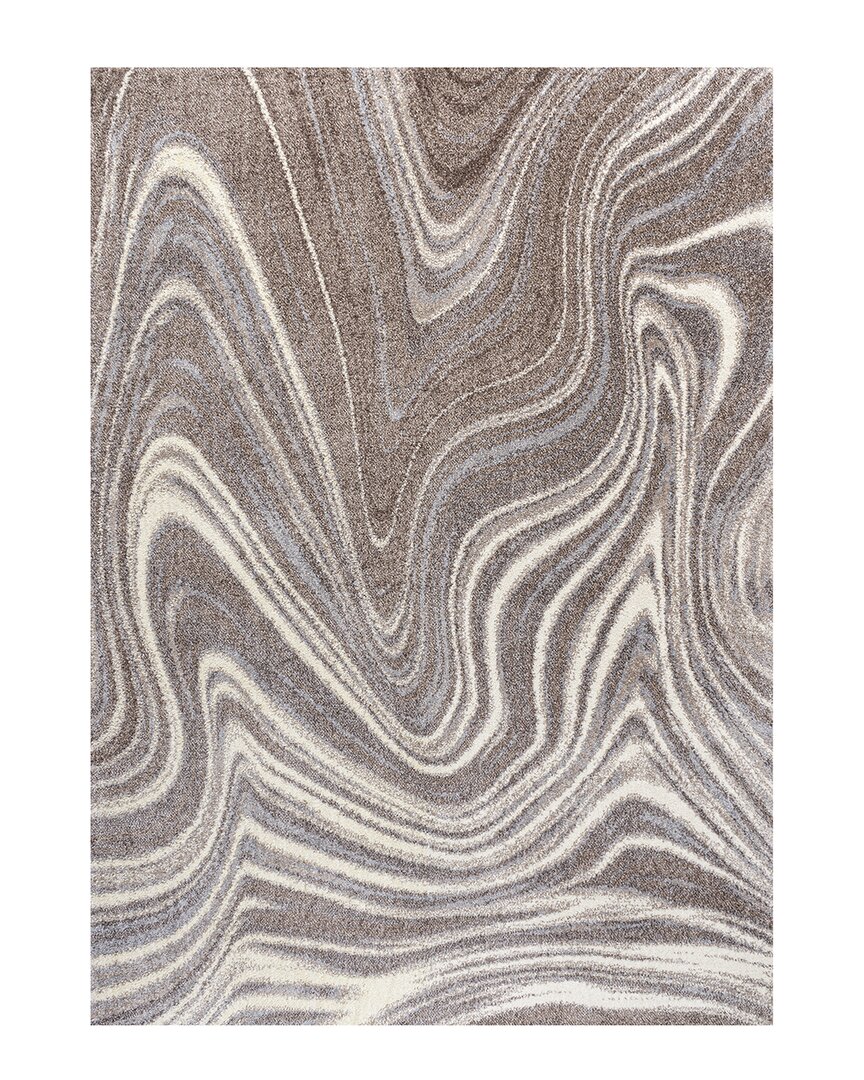 Jonathan Y Eleni Contemporary Glam Abstract Marble Area Rug In Brown