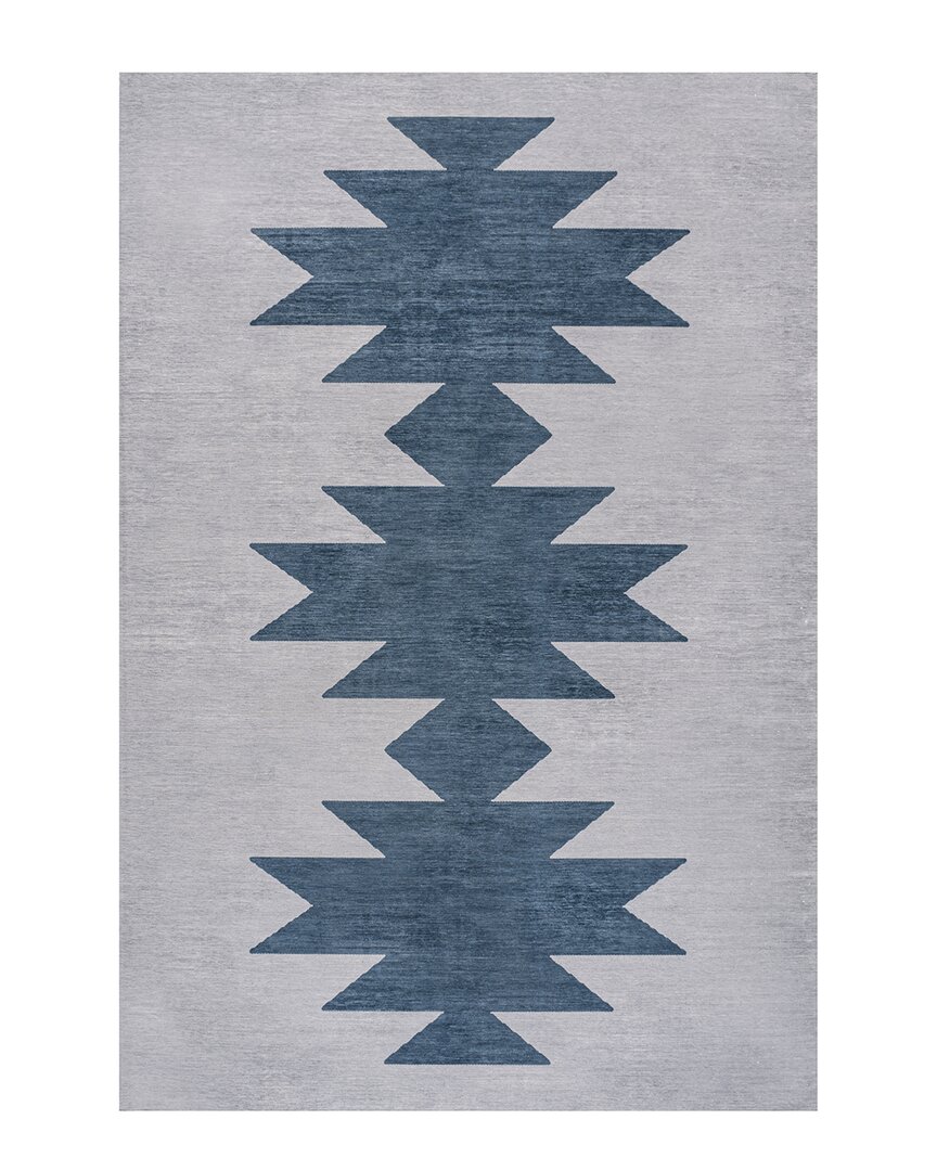 Jonathan Y Chayton Minimalist Geometric Machine-washable Chenille Area Rug In Gray