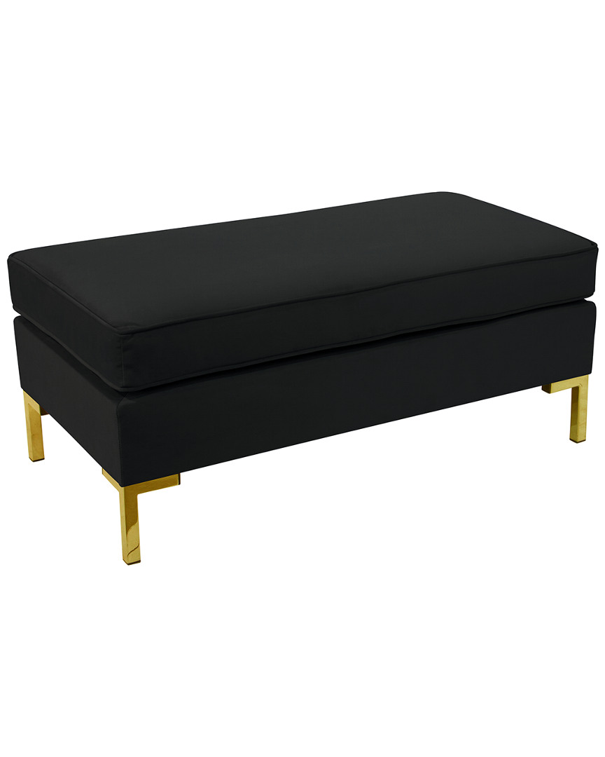 Skyline Furniture Pillowtop Bench In Black