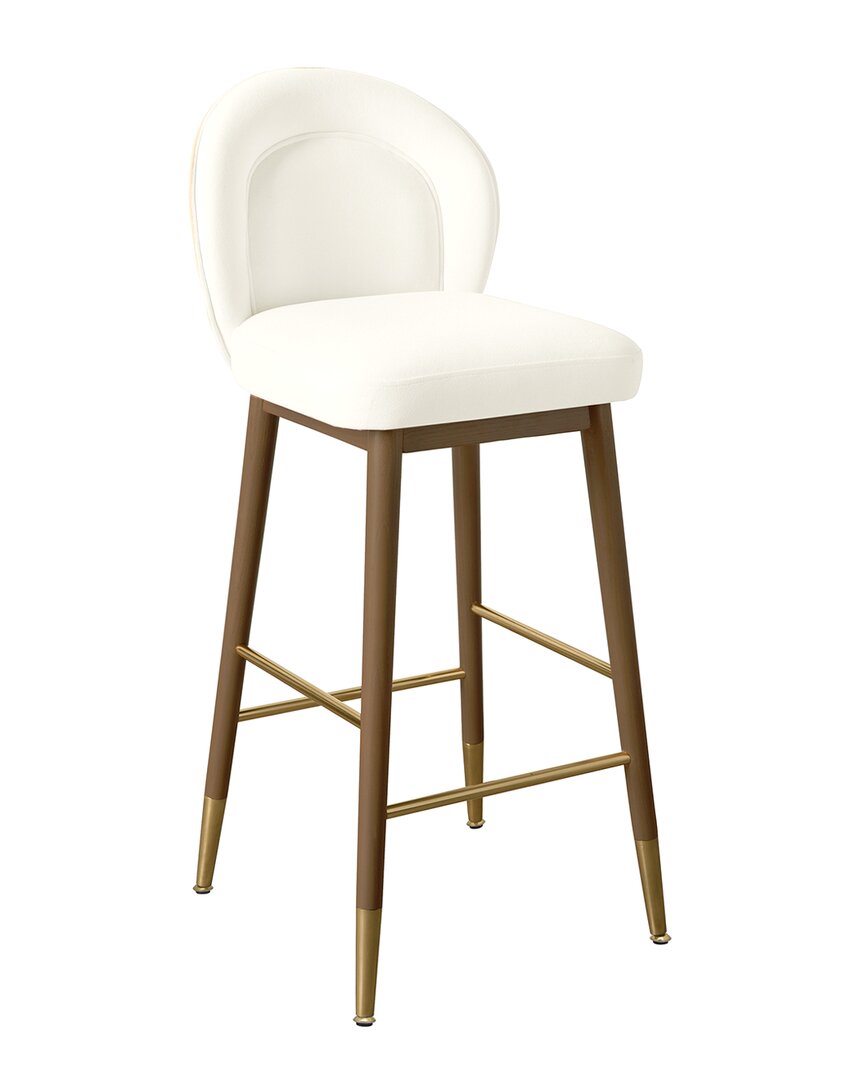 Shop Tov Furniture Hailey Velvet Counter Stool In Brown