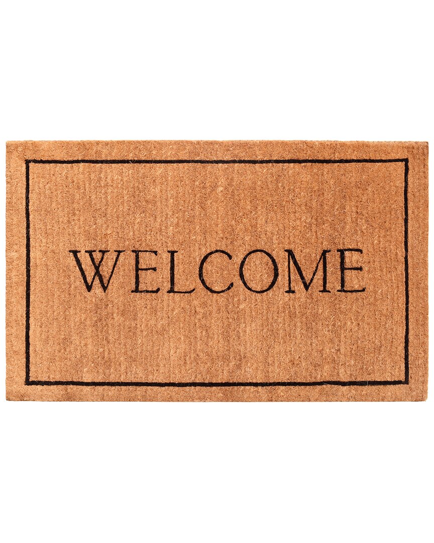 Calloway Mills Welcome Border 100% Coir Doormat