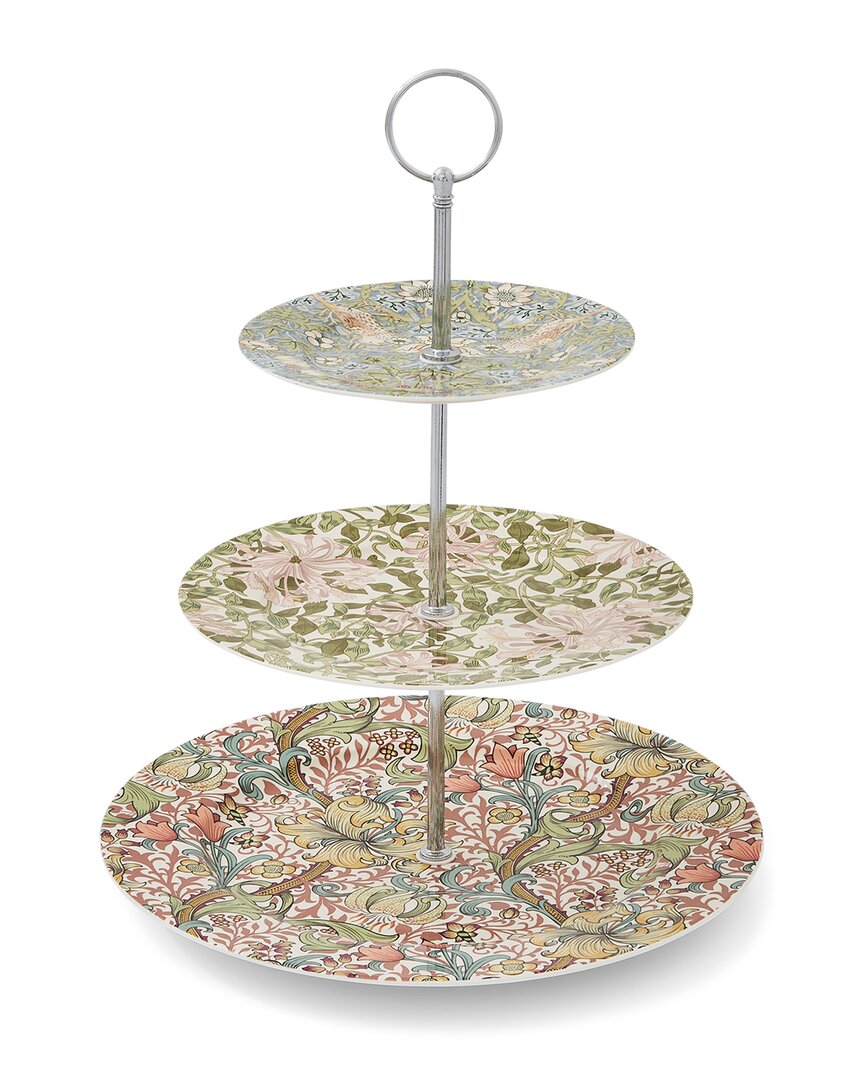 Spode Morris & Co 3 Tier Cake Stand In Multicolor