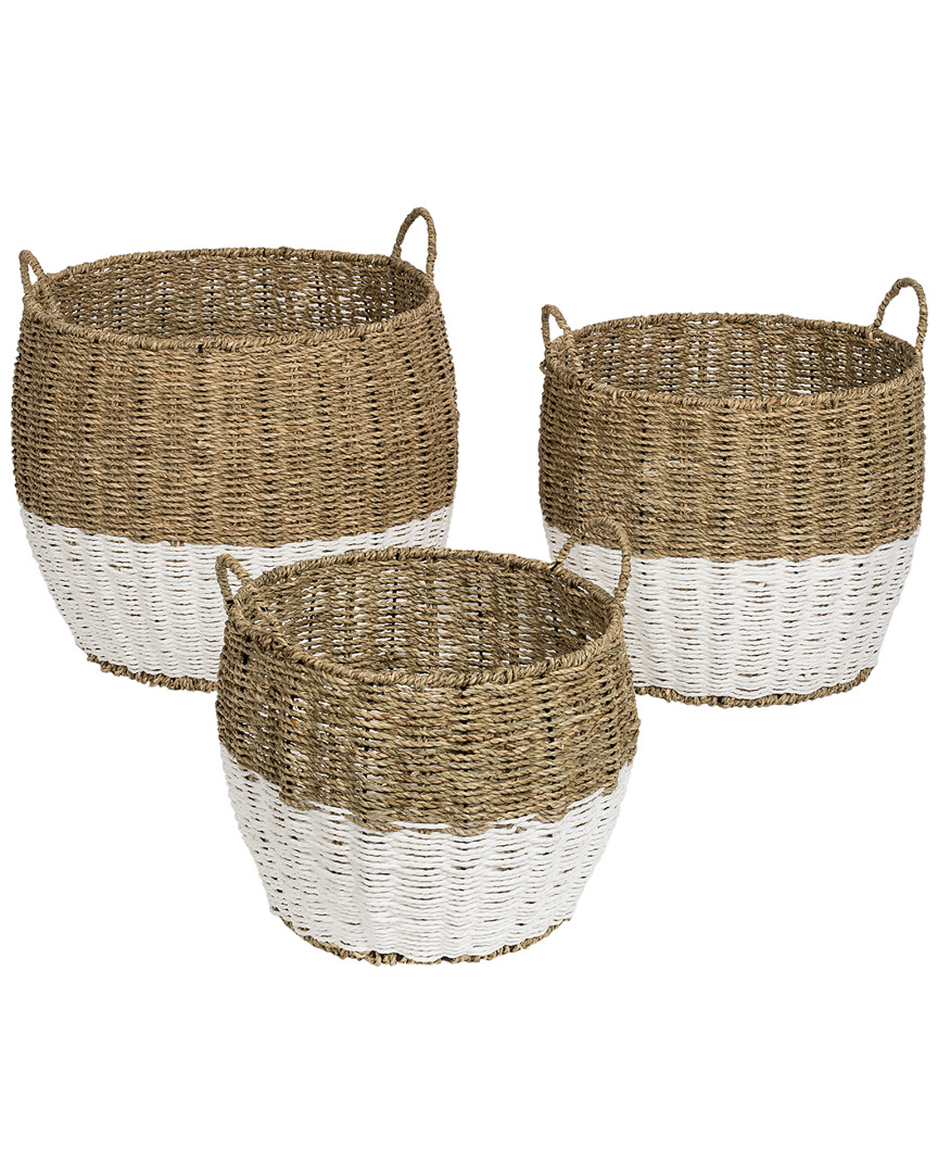 Honey-can-do 3pc Round Baskets In Nocolor