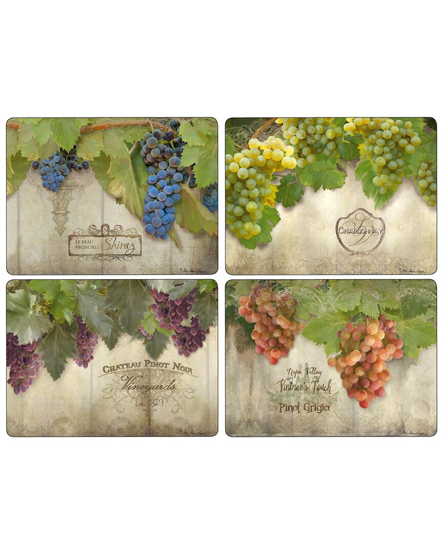 Pimpernel Tuscan Vineyard Set Of 4 Placemats In Brown