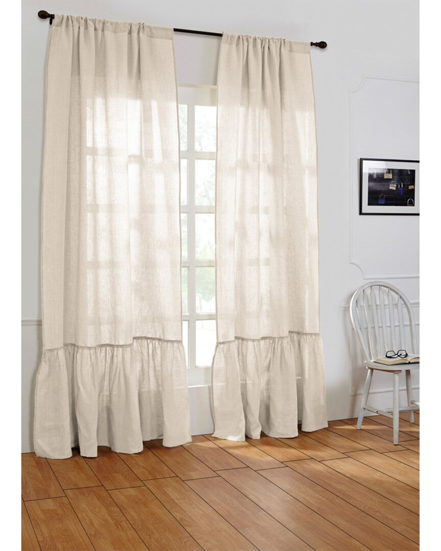 Amity Home Caprice Curtain Panels In Ivory