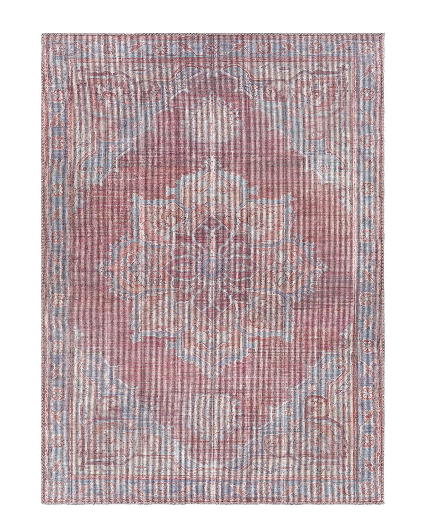 Surya Farrell Traditional Washable Rug In Red