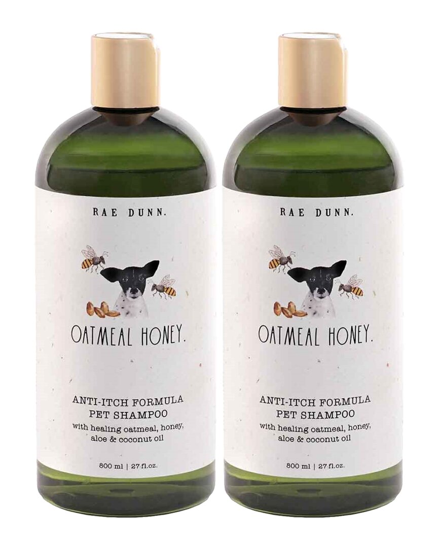 Rae Dunn Anti-itch Formula Oatmeal Honey Pet Shampoo 2-pack