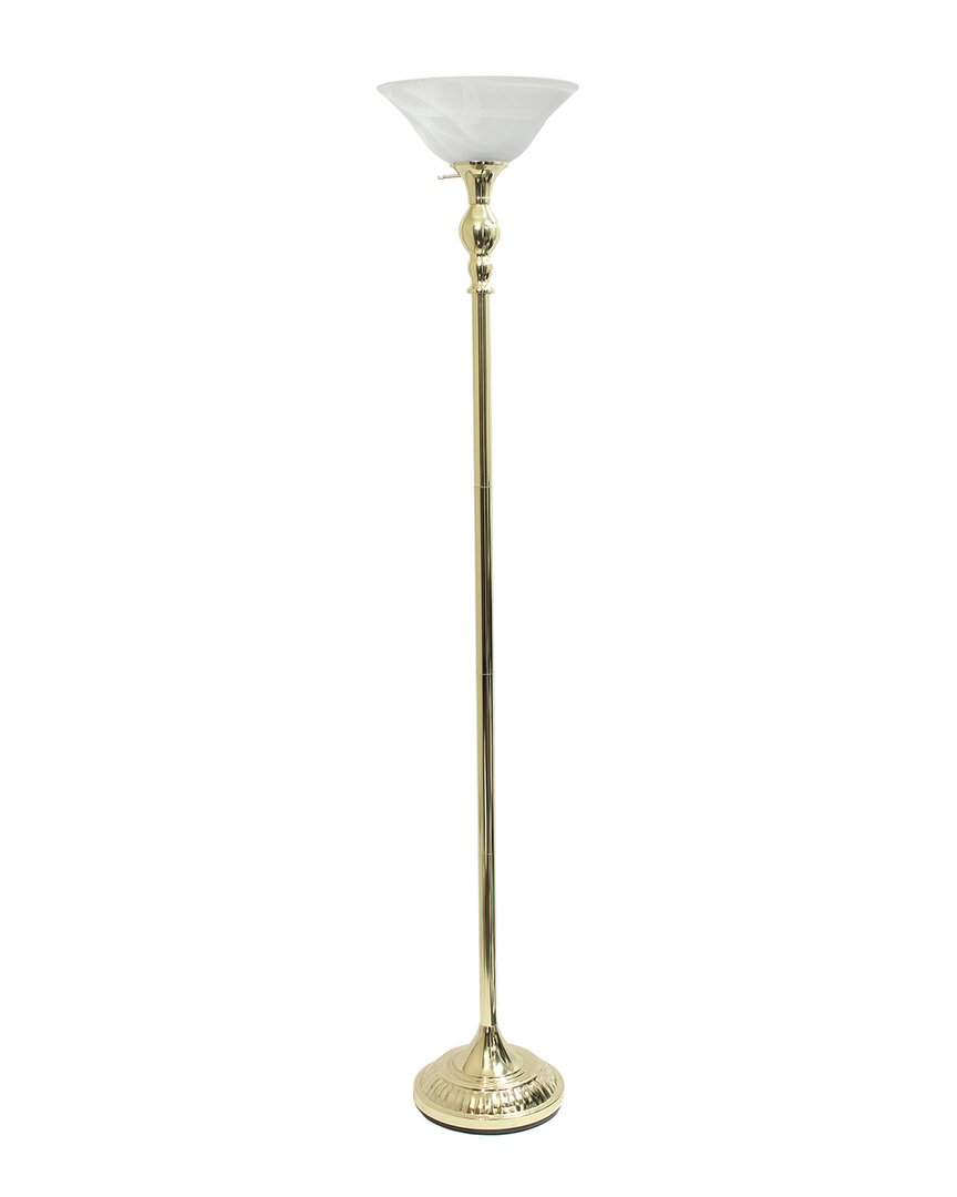 Lalia Home Classic 1 Light Torchiere Floor Lamp In Gold