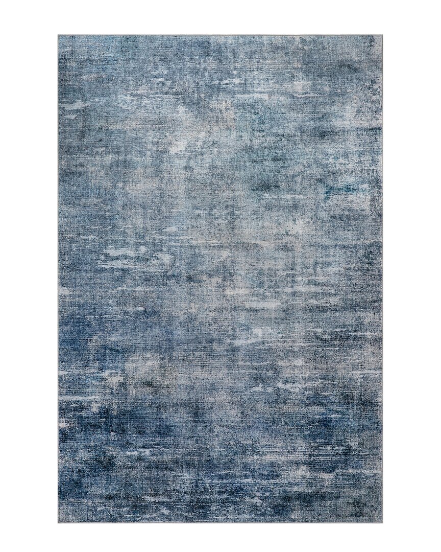 Nuloom Ellison Splashguard Modern Abstract Machine Washable Polyester Rug