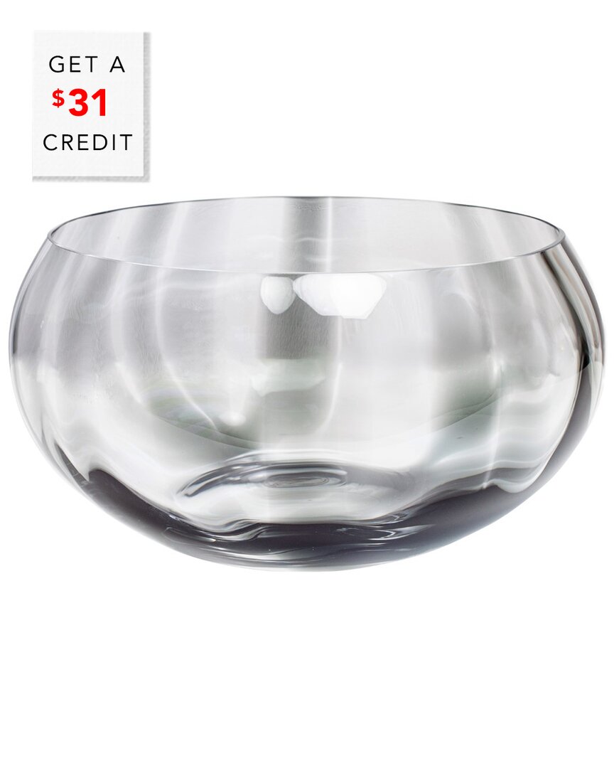 Vietri Bolla Glass Pleated Centerpiece With $31 Credit