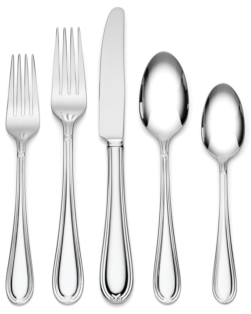 Lenox Ashbridge 80-piece Flatware Set In Silver