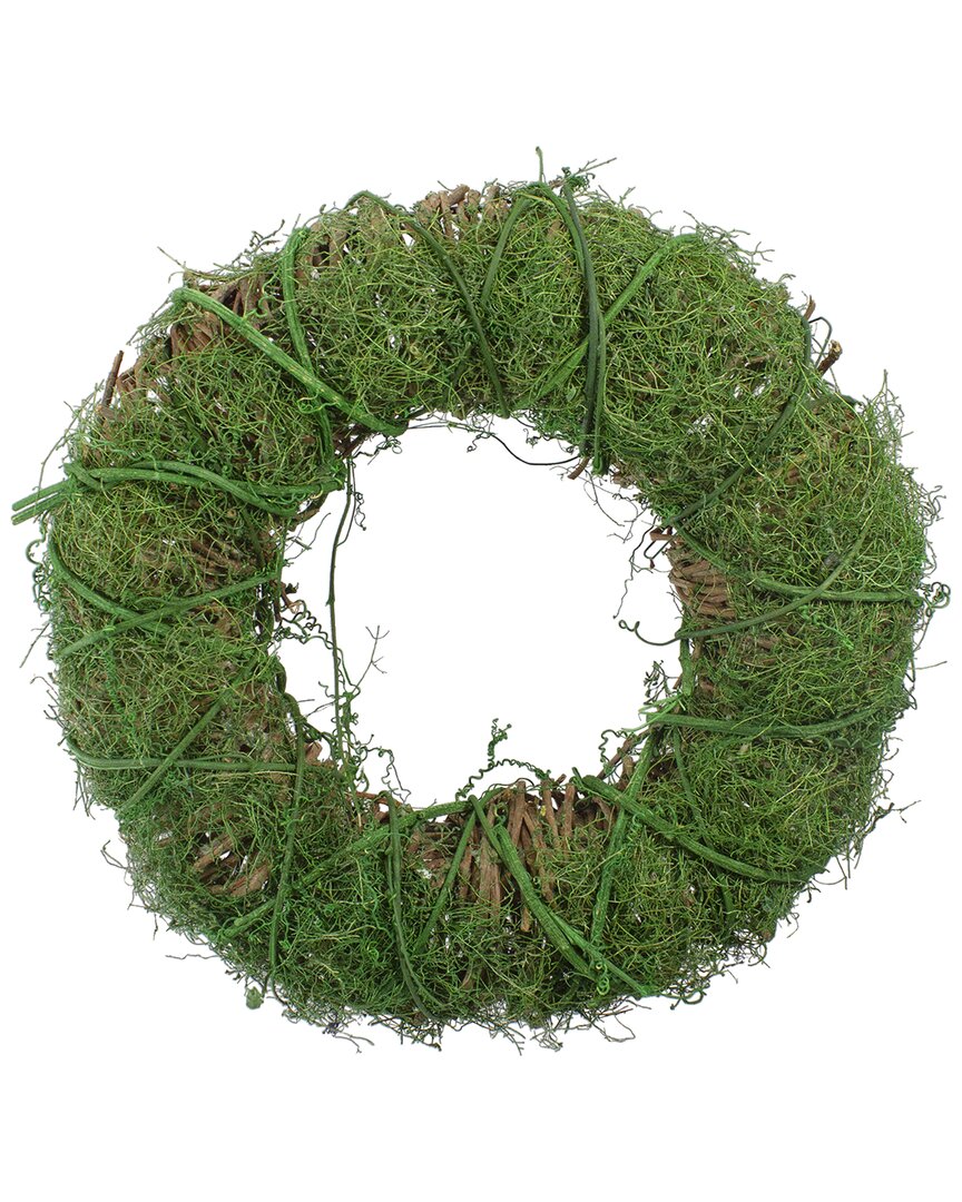 NORTHLIGHT NORTHLIGHT MOSS & TWIG ARTIFICIAL SPRING WREATH