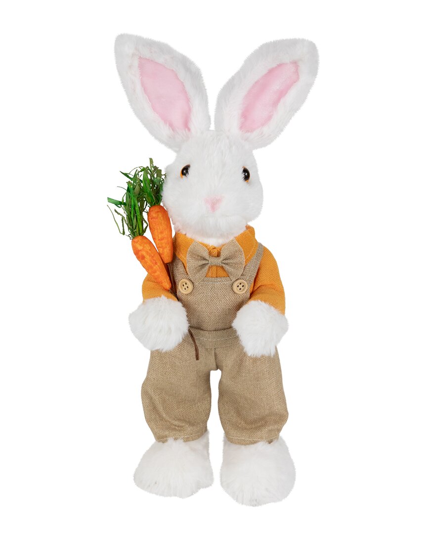 NORTHLIGHT NORTHLIGHT PLUSH STANDING RABBIT WITH OVERALLS FIGURE