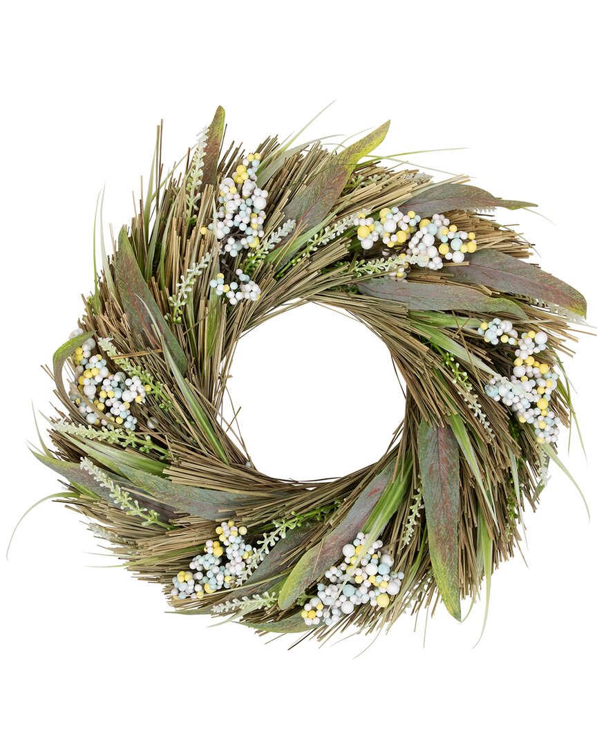 NORTHLIGHT NORTHLIGHT ARTIFICIAL MIXED FOLIAGE WITH BERRIES WREATH