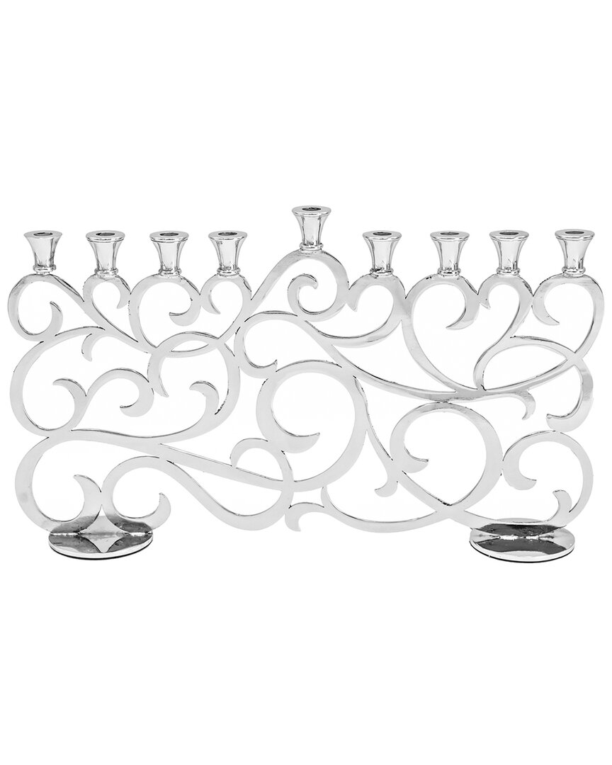 Noble Gift Aristocratic Candle Menorah In Navy