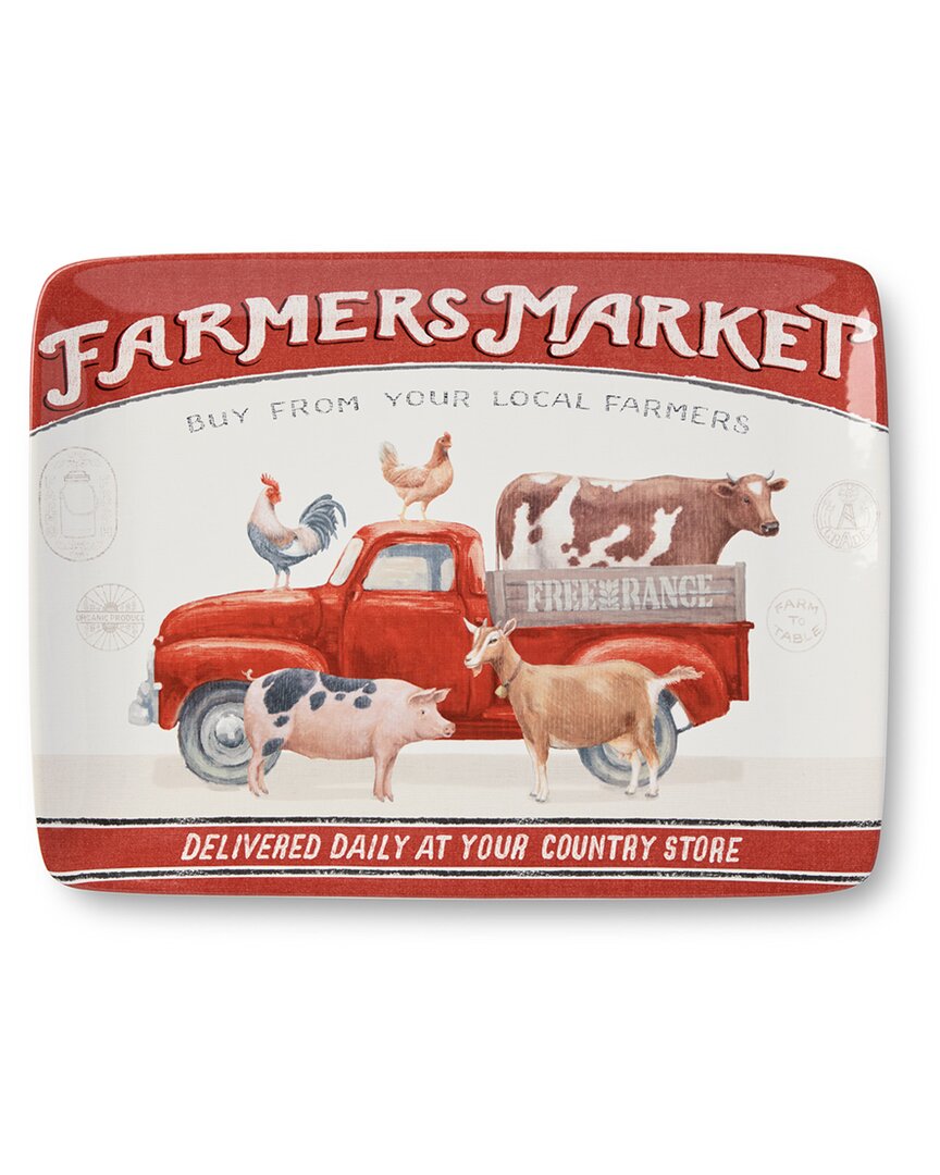 Certified International Vintage Farm Rectangular Platter