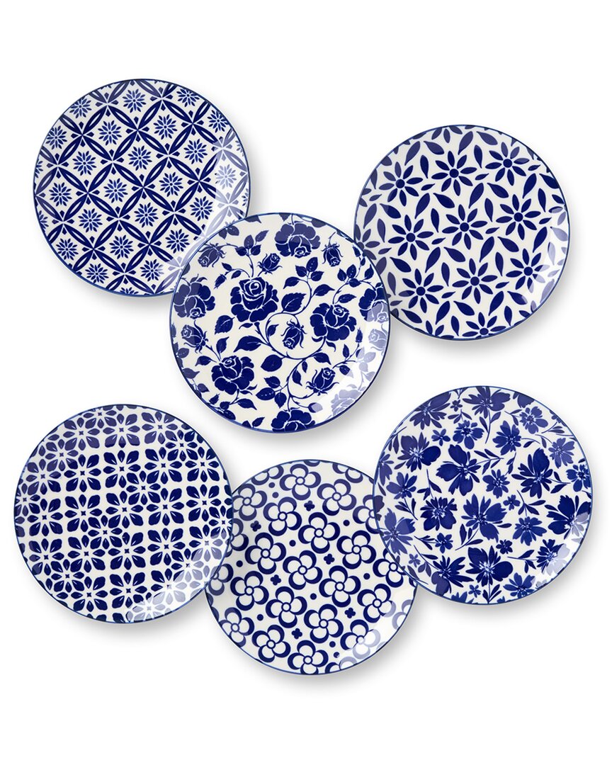 Certified International Madison Set Of 6 Canape Plates