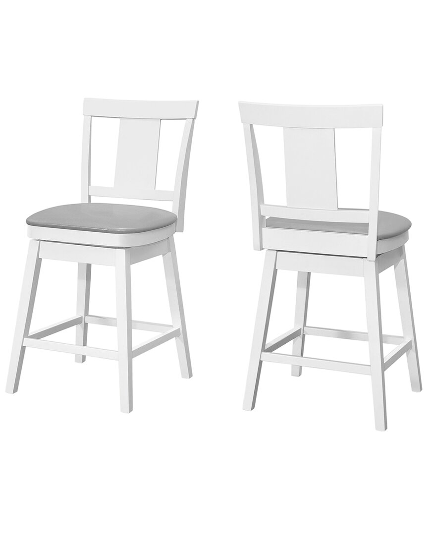 Monarch Specialties Barstool In White