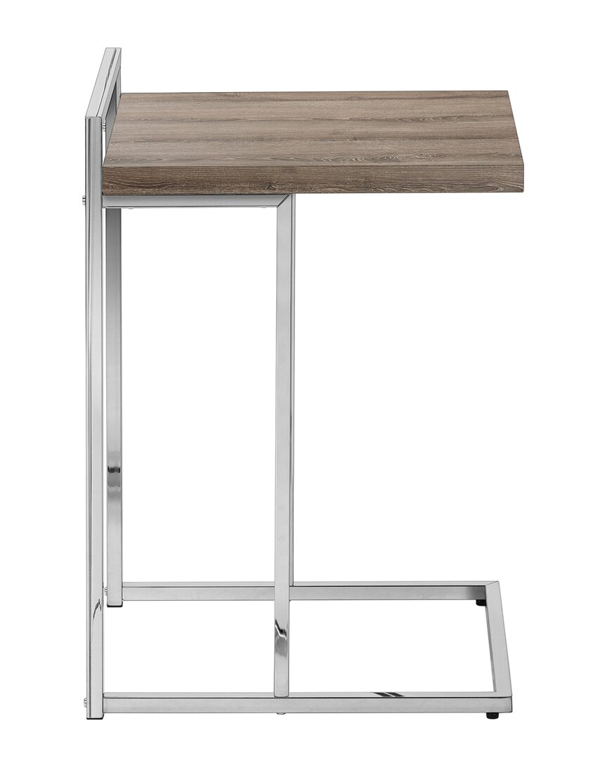 Monarch Specialties Side Table / C Table In Taupe