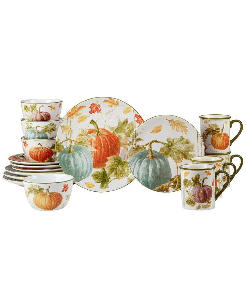 Certified International Autumn Harvest 16pc Dinner In Multi