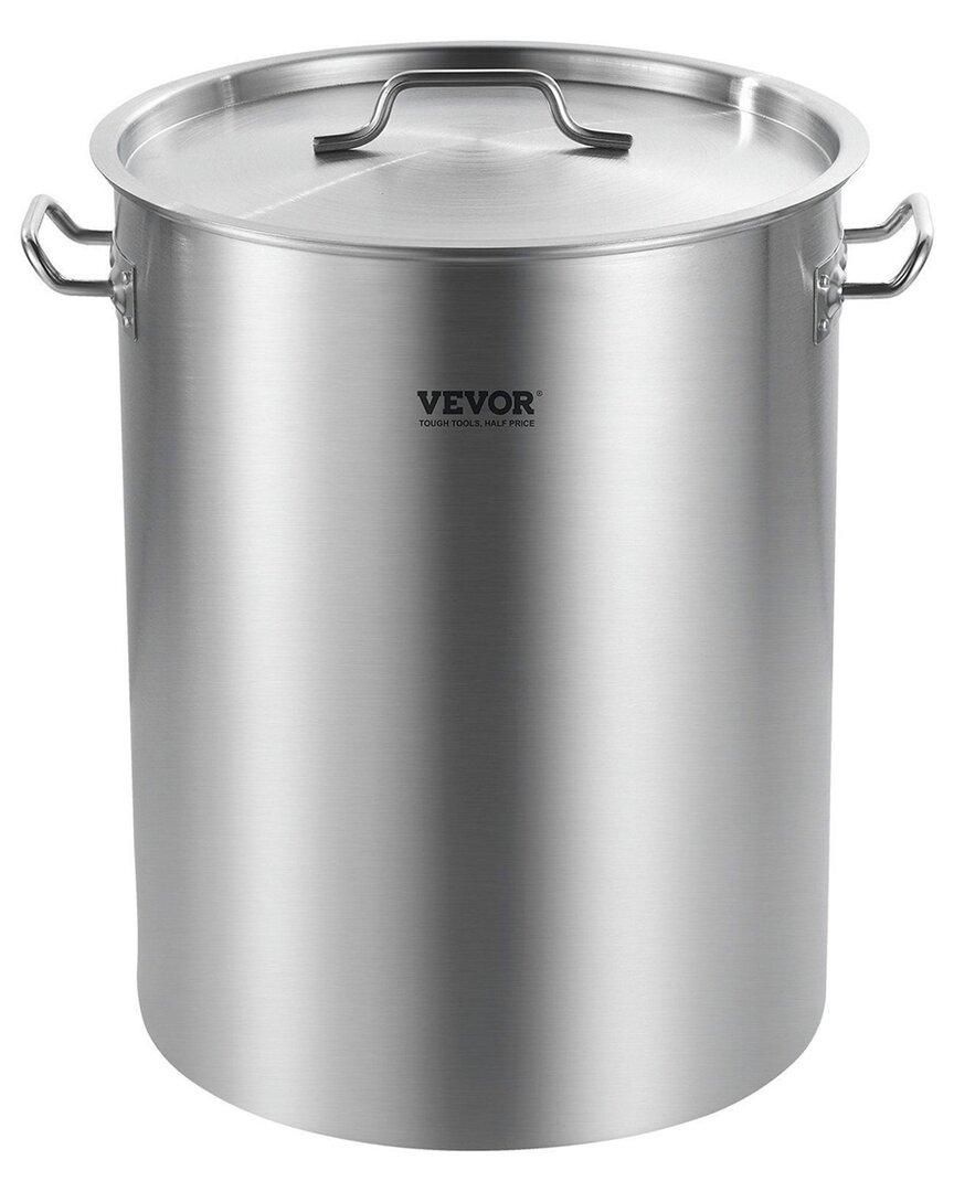 Vevor 36qt Stainless Steel Stockpot In Silver
