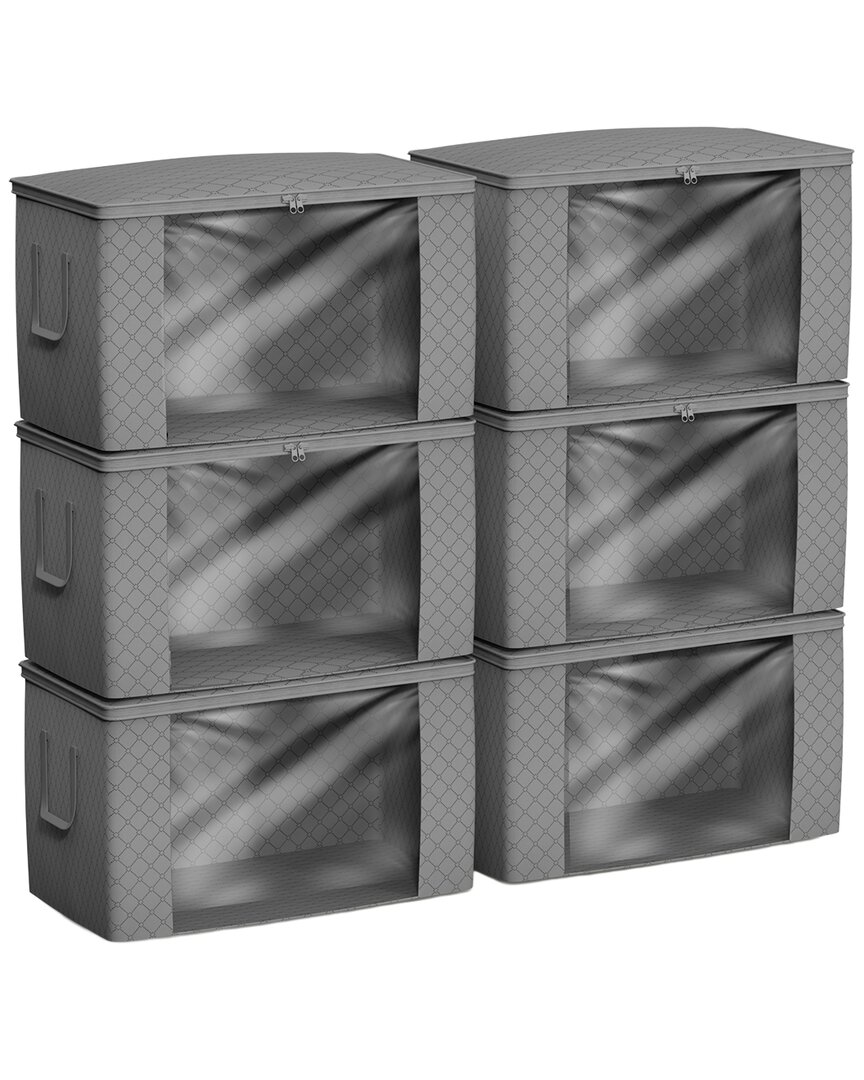 Sorbus Pack Of 6 Foldable Storage Bag Organizers