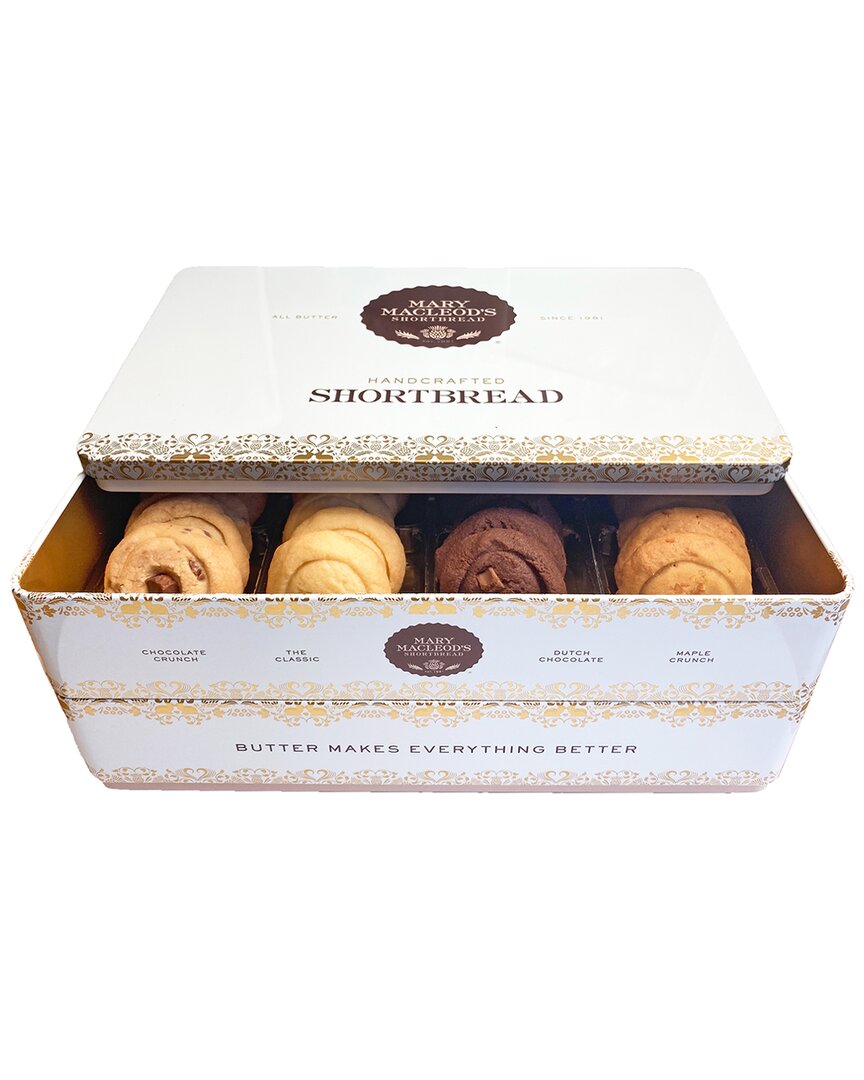 Mary Macleod's Shortbread Stackable Tin Variety 2 Layers In White