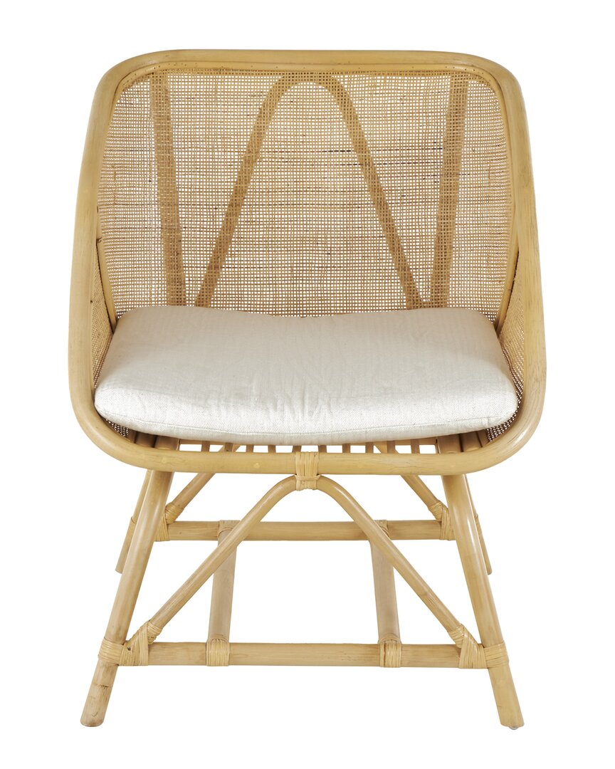 Peyton Lane Light Brown Rattan Woven Squared Livi