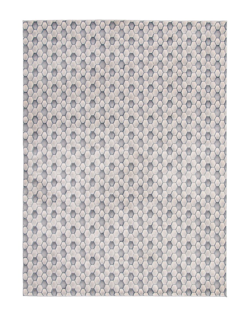 Ecarpet London Contemporary Geometric Rug In Grey