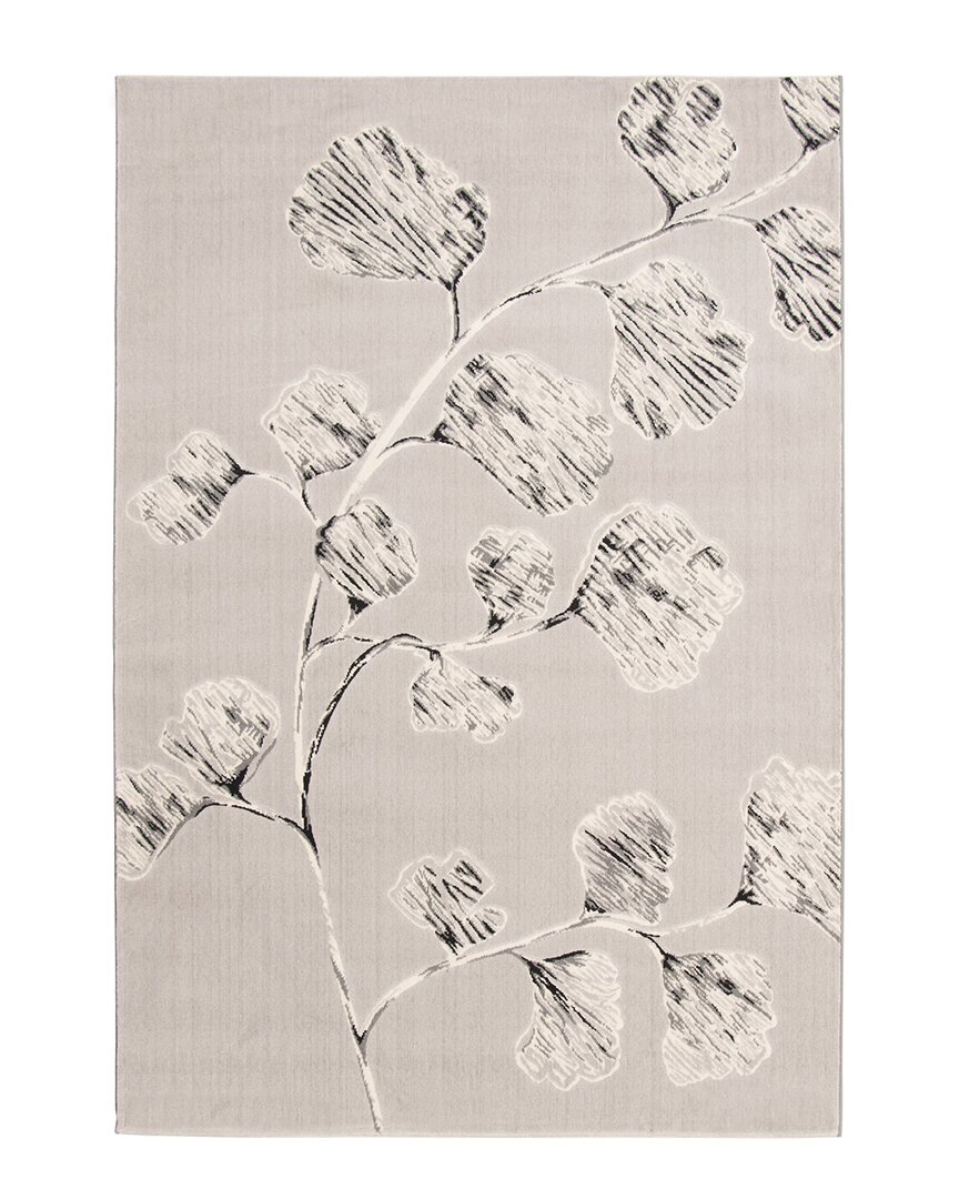 Ecarpet Prima Floral Rug In Ivory