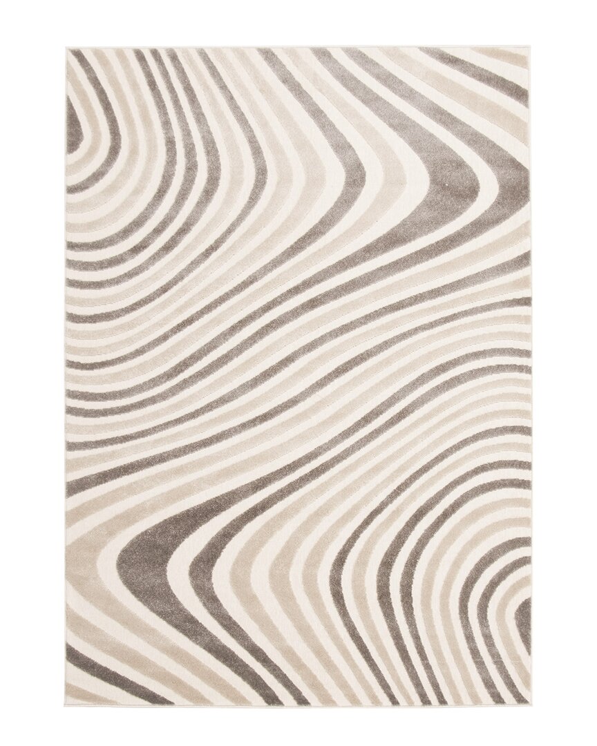 Ecarpet Zuma Modern Abstract Rug In Ivory