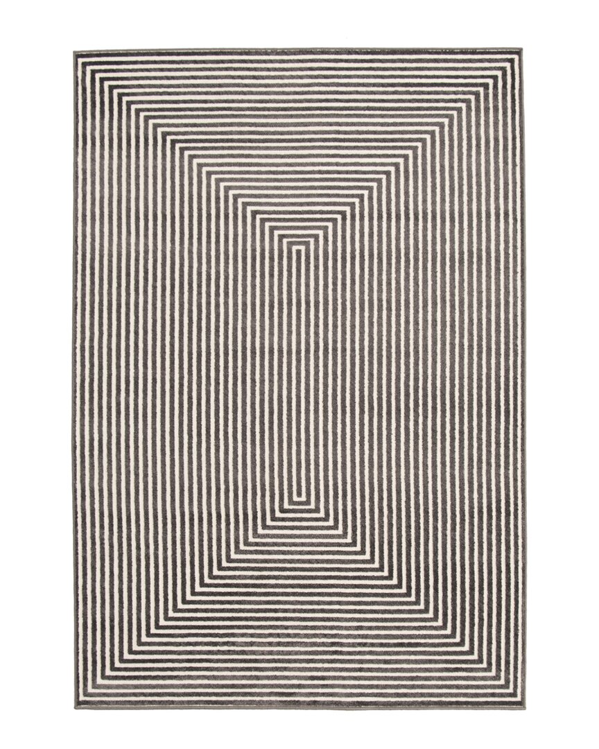 Shop Ecarpet Trona Modern Abstract Rug In Grey