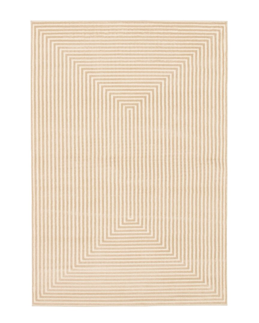 Ecarpet Trona Modern Abstract Rug In Ivory