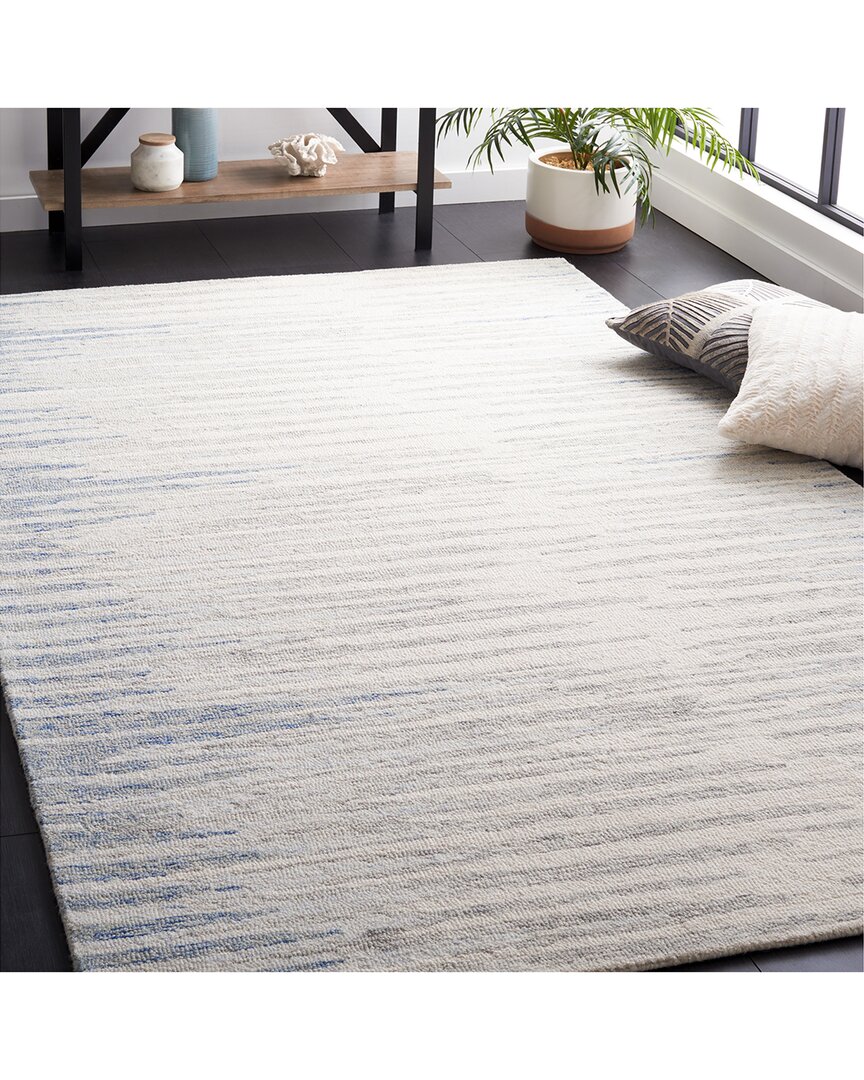 Safavieh Abstract Sandy Waves Hand-tufted Wool Rug In White