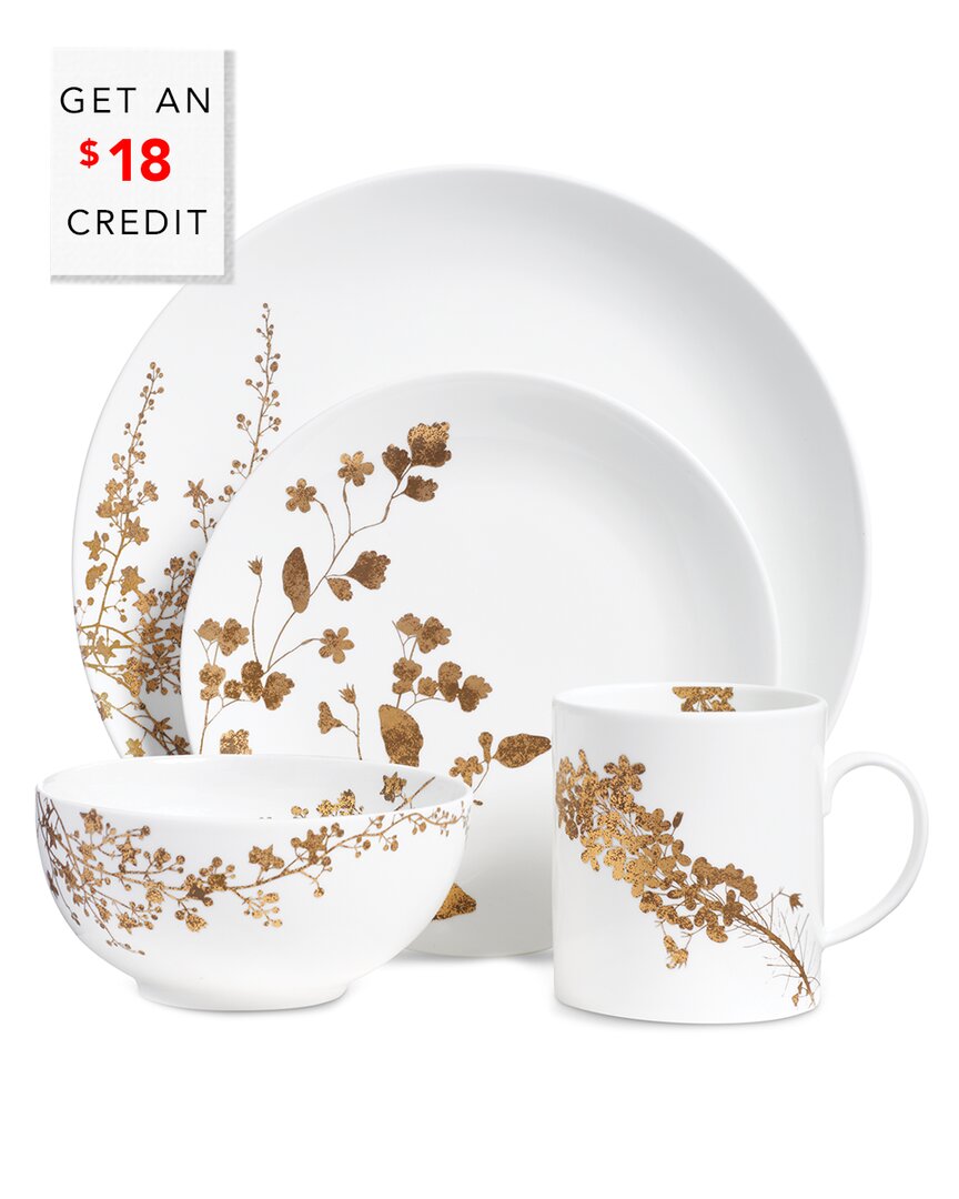 Wedgwood Vera Wang For  Jardin 4pc Setting With $16 Credit