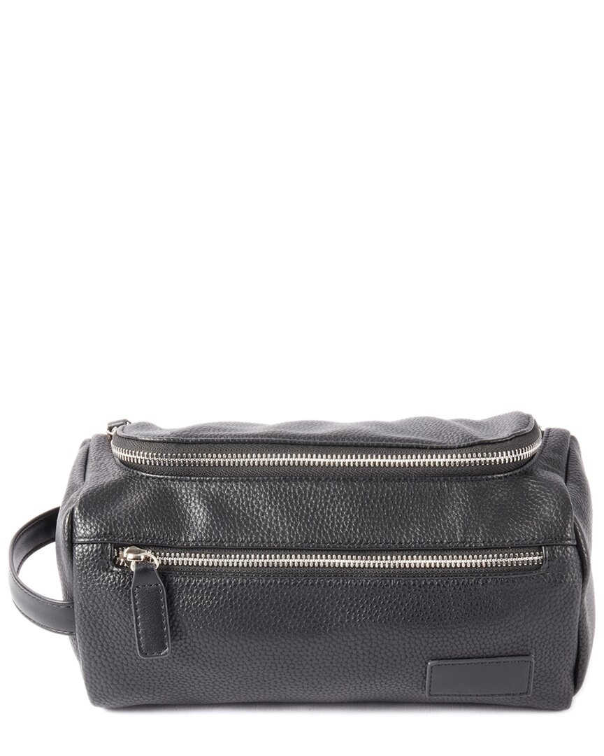 Bey-berk Berlin Toiletry Bag In Black