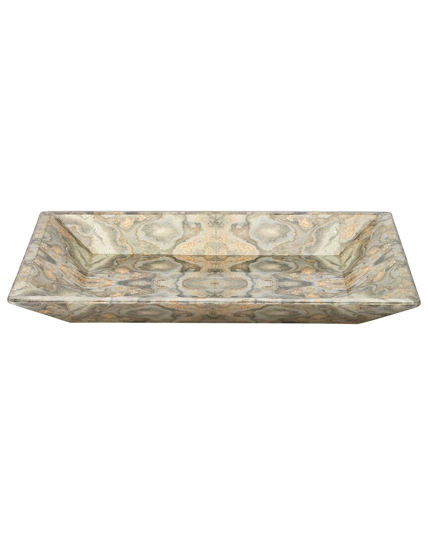 Shop Jamie Young Rorschach Tray In Grey