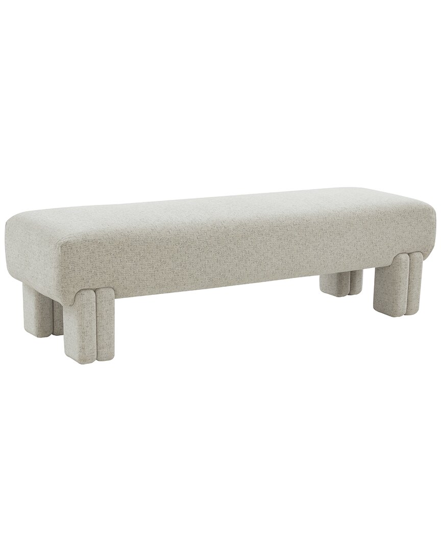Safavieh Couture Leslee Upholstered Bench In Brown