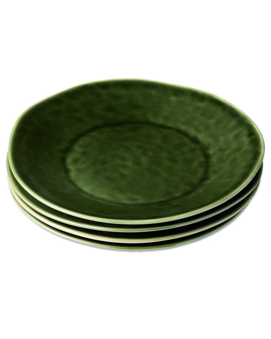 Certified International Verde Set Of 4 Dinner Plates