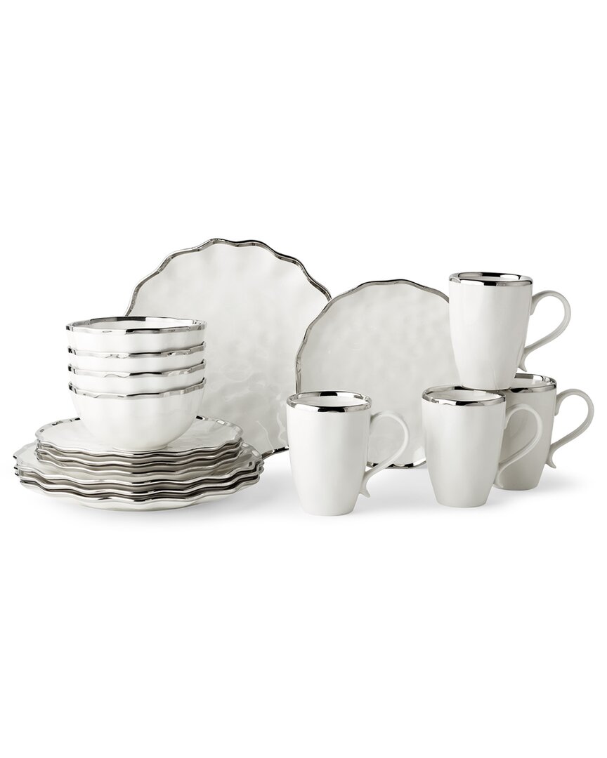 Certified International Regency Silver 16pc Dinnerware Set