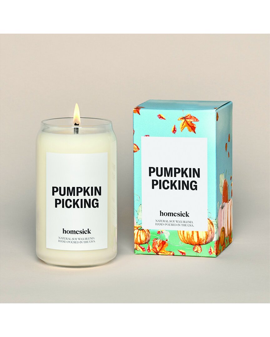 Homesick Pumpkin Picking Candle In Blue