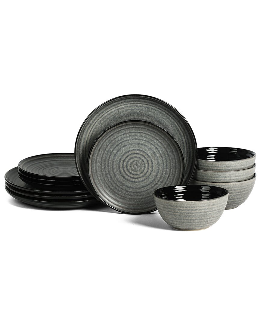 Stone Lain Dua 12pc Stoneware Dinnerware Set