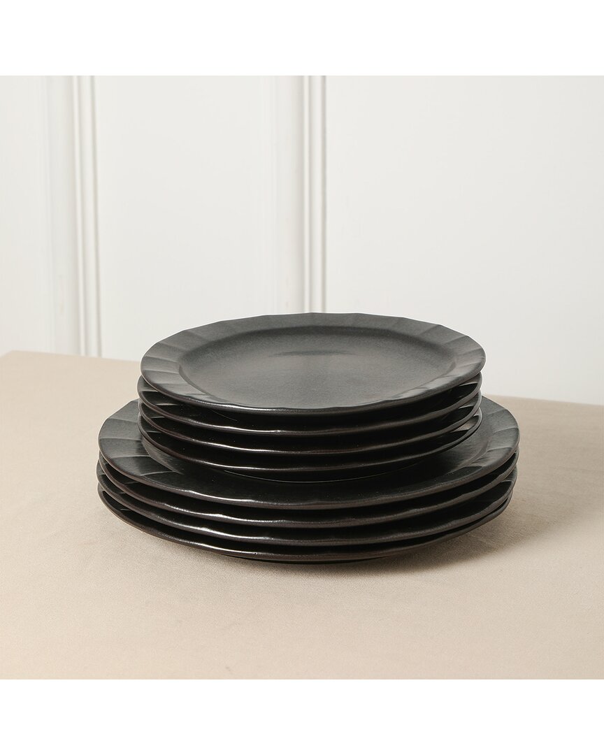Stone Lain Oasis 4pc Stoneware Dinner Plate Set