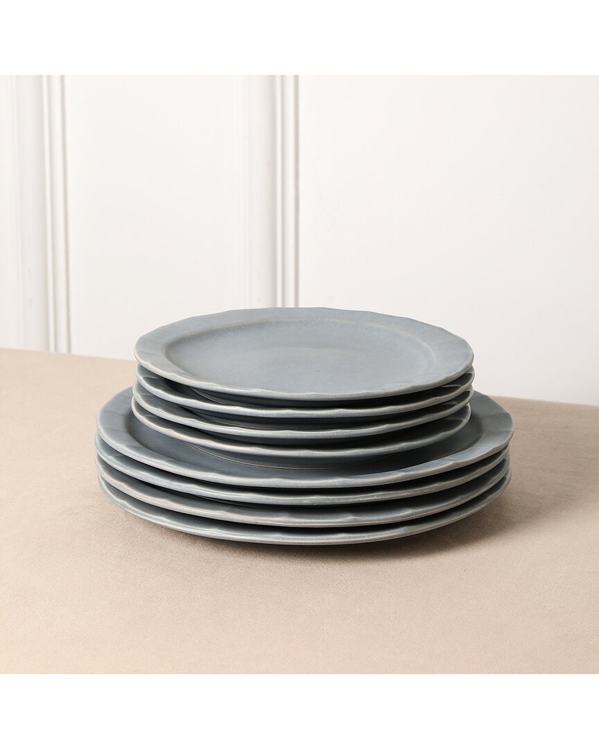 Stone Lain Oasis 4pc Stoneware Dinner Plate Set