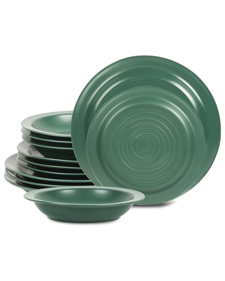 Stone Lain Orbit 12pc Stoneware Dinnerware Set