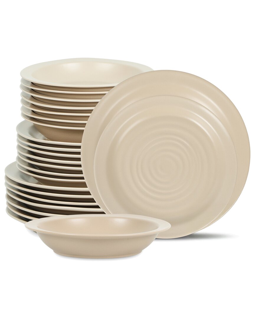 Stone Lain Orbit 24pc Stoneware Dinnerware Set