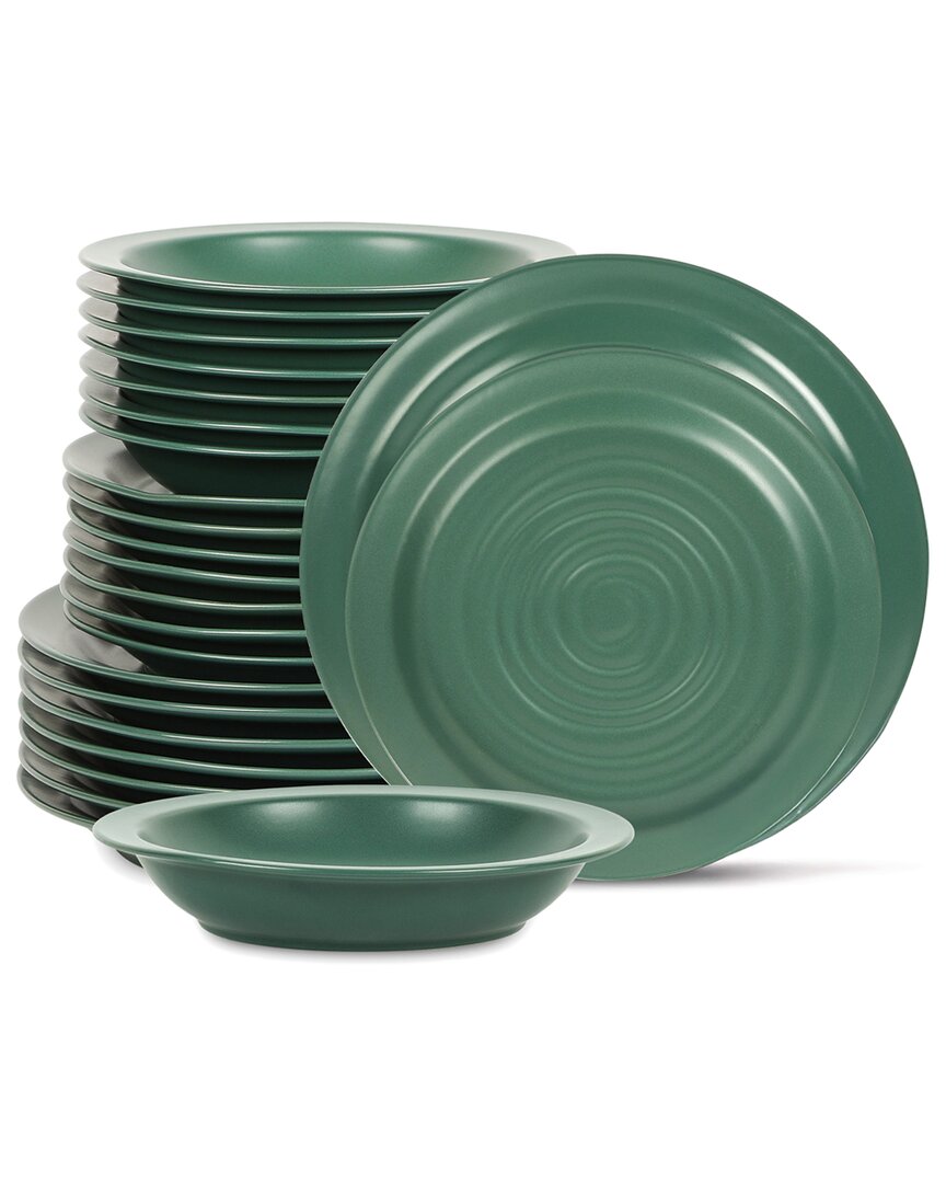 Stone Lain Orbit 24pc Stoneware Dinnerware Set