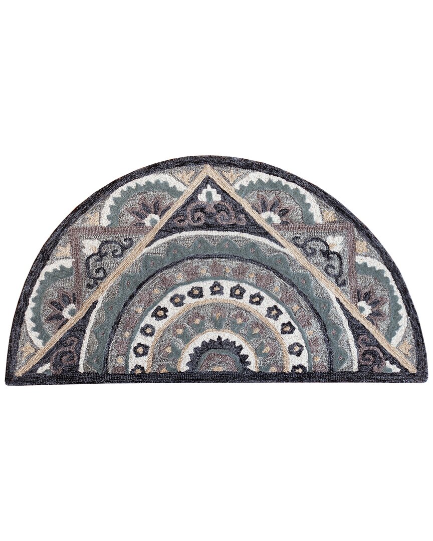 Lr Home Traditional Medallion Hand-woven Wool Hearth Area Rug
