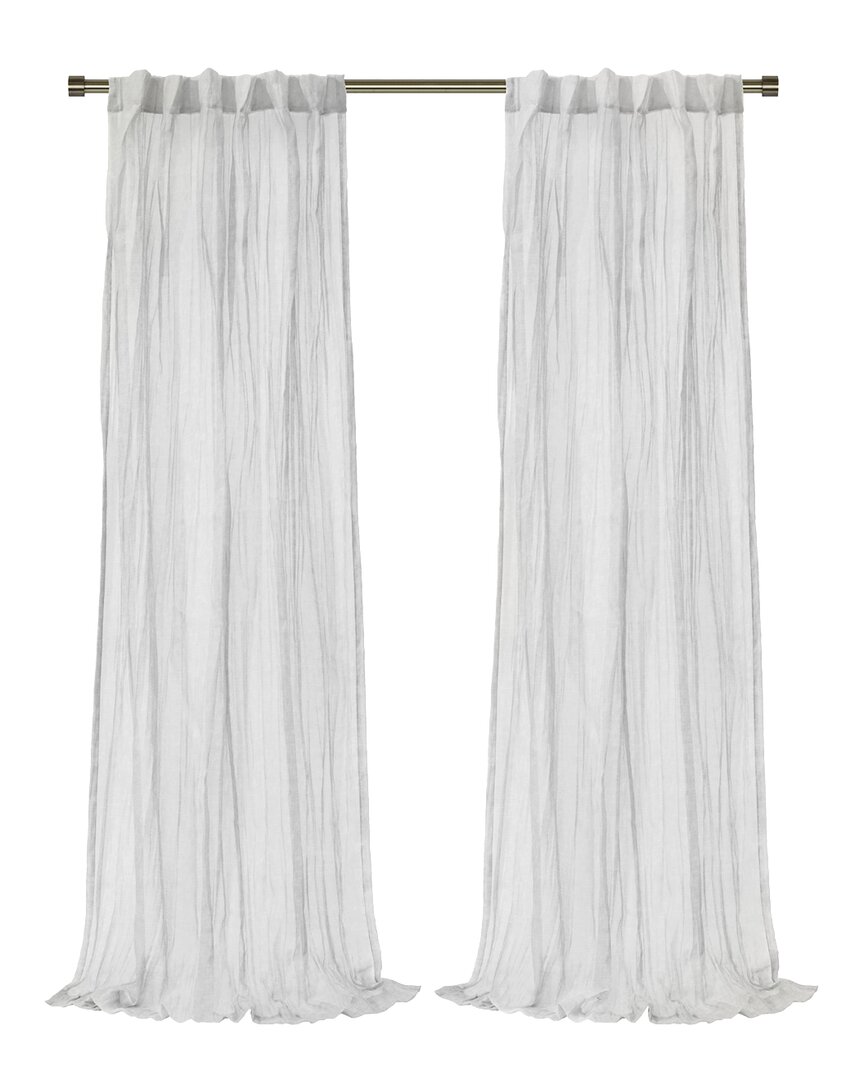 Shop Habitat Paloma Sheer Dual Header 52x95 Curtain Panel In White